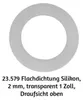 10 kusů plochého silikonového těsnění, 2 mm, průhledné, 1 Náhled obrázku produktu 3