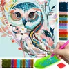 ARTULIO - Diamond Painting Set - Bunte Eule mit Blumenmotiv Produktbild-Vorschau 1