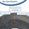 16.5x6.50-8 Pneumatici per rimorchio a 6 tele P815 Anteprima dell’immagine prodotto 6