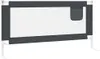 Kleinkind-Bettschutzgitter Dunkelgrau 180x25 cm Stoff Produktbild-Vorschau 3