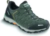 A single green hiking shoe is shown against a white background. Produktbild-Vorschau