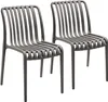 tectake® Gartenstühle Alcudia, wetterfest, stapelbar Produktbild-Vorschau 1