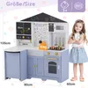 Merax Kinderküche Spielküche aus Holz und Kunststoff, Große Produktbild-Vorschau 7
