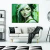 Obraz na plátně žena glamour zelená 120x80 Feeby zelený Náhled obrázku produktu 2