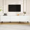 KLAM HOME Lowboard Weißer XXL TV-Schrank 180cm für bis 80 Produktbild-Vorschau 2