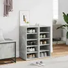 vidaXL Scarpiere 2 pezzi Grigio cemento 31,5x35x70 cm Anteprima dell’immagine prodotto 2