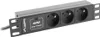 Lanberg PDU Steckdosenleiste 25,40cm (10") 1U 3x Schuko C14 Produktbild-Vorschau 6