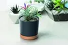 Doniczka TUBOS PM z miską ciemnozielona/brązowa 14,8 cm Podgląd zdjęcia produktu 11