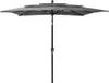 vidaXL Sonnenschirm mit Aluminium-Mast 3-lagig Anthrazit Produktbild-Vorschau 7