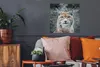MuchoWow® Poster Porträt eines jungen Luchses 50x50 cm - Produktbild-Vorschau 2