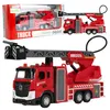 Malplay Camion de pompiers en métal avec échelle, lumières Voir les images du produit 1