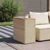 vidaXL Zahradní stolek dřevěný béžový 58x27,5x55 cm Poly Náhled obrázku produktu 2