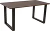 Esstisch 160 x 85 cm Akazie kastanienfarbig Schweizer Kante Produktbild-Vorschau 2
