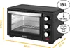 TZS First Austria Mini-four I 1380W I Acier inoxydable I Voir les images du produit 15