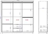 Kleiderschrank mit 6 Türen & 2 Schubladen - B 162 cm - Produktbild-Vorschau 4