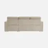 sweeek - Ecksofa mit Schlaffunktion, Cord-Bezug, breit Produktbild-Vorschau 3