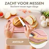 Frühstücksbretter aus Kunststoff, 6er Set, 25x15 cm, rosa Productafbeelding-voorbeeld