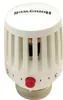 A white Honeywell thermostat head with a red button and markings for temperature settings. Produktbild-Vorschau