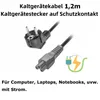 J49C Kaltgerätekabel Netzkabel Stromkabel CEE 7/7 zu C5 Produktbild-Vorschau 5