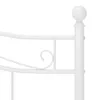 vidaXL Bett Weiß Metall 180x200 cm Produktbild-Vorschau 5