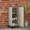 Sideboard Betongrau 34,5x34x90 cm Holzwerkstoff Produktbild-Vorschau 3