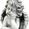 Grabengel in Grau - Friedhof Engel Grabfigur 24cm - Produktbild-Vorschau 2