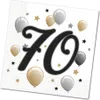 Tovaglioli con motivo Anniversario numero 70 20 pezzi Anteprima dell’immagine prodotto 2