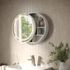 Badspiegelschrank Vicco Silva Weiß 50 x 50 cm mit 5 Produktbild-Vorschau 3