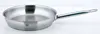 A stainless steel frying pan on a white background. Náhled obrázku produktu