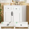 Meuble-lavabo Flieks avec vasque en céramique intégrée, 9 Voir les images du produit 11