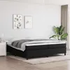 vidaXL Boxspringbettgestell Schwarz 200x200 cm Stoff Produktbild-Vorschau 2