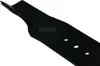 A close-up, angled view of a black lawnmower blade against a white background. Anteprima dell’immagine prodotto