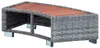 vidaXL Spa Step Grey Poly Rattan 92 × 45 × 25 cm Náhľad obrázku produktu 5