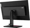 The back view of a black Lenovo ThinkVision monitor on a stand. Produktbild-Vorschau