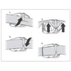Diagram showing how to attach a strap to a buckle. Produktbild-Vorschau
