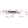vidaXL Massivholzbett Weiß 150x200 cm -  Betten & Produktbild-Vorschau 9