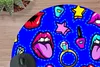 MuchoWow® Mauspad Mousepad Muster - Popart - Neon - Blau Produktbild-Vorschau 2