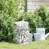 vidaXL Gabionen Wasserhahn Silber 26 x 25 x 50 cm Edelstahl Produktbild-Vorschau 2