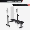 GORILLA SPORTS® Hantelbank - mit Ablage, 40kg Set, 170cm Produktbild-Vorschau 4