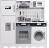Aga4Kids Kinderküche aus Holz, Backofen, Mikrowelle, Herd Produktbild-Vorschau 1