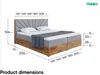 MEBLINI Boxspringbett mit Bettkasten - Gepolstert Produktbild-Vorschau 7
