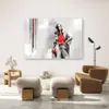 Leinwandbild frau im mantel 100x70 cm Feeby beige wandbild Produktbild-Vorschau 2