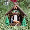 Wetterhaus Thermometer Schwarzwald 03 Dach braun mit Reh Produktbild-Vorschau 6