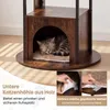 COSTWAY Katzenbaum 183cm, Kratzbaum mit 4 Plattformen, Produktbild-Vorschau 6
