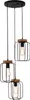 Lampadario Brillante Tosh 3xE27 40 W marrone/nero Anteprima dell’immagine prodotto 1