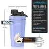 Arendo Protein Shaker Edelstahl, Eiweißshaker 500 ml, Produktbild-Vorschau 2