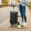 Składany wózek na zakupy HOMCOM 3 w 1 o pojemności 40 l, ze Podgląd zdjęcia produktu 2
