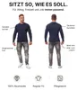 Mivaro Herren 3er Pack Langarmshirts aus Baumwolle - Produktbild-Vorschau 4