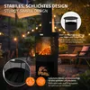 ML-Design záhradný krb s komínom, okrúhly 131x45 cm, Náhľad obrázku produktu 3