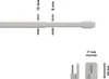 Diagram showing dimensions of an extendable curtain rod. Produktbild-Vorschau